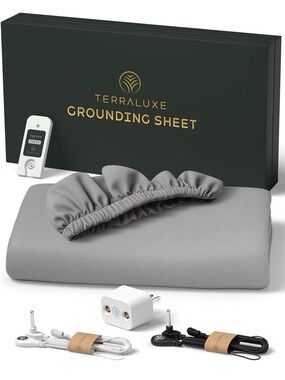 Grounding Sheets King, 12% Pure Silver, Organic Cotton, Cool, Soft, Fitted Eart